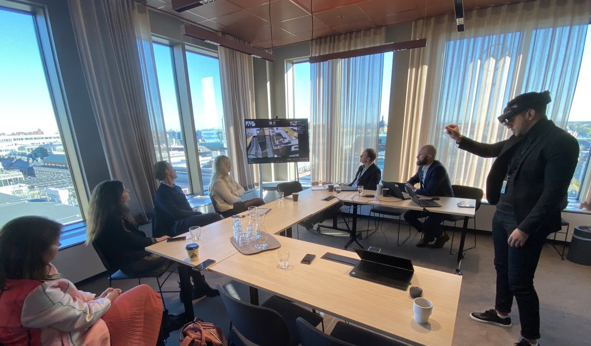 Today we had the pleasure to show our beautiful EY Stockholm office to Nana Bule (CEO) and Anne Marie Kindberg (COO/CMO) at Microsoft Denmark. Great discussions about challenges in our hybrid working world and demo of AR and Mesh. INSPIRING! <a href="/Microsoft_dk/">Microsoft Danmark</a> <a href="/MicrosoftSE/">Microsoft Sverige</a> @EYsverige