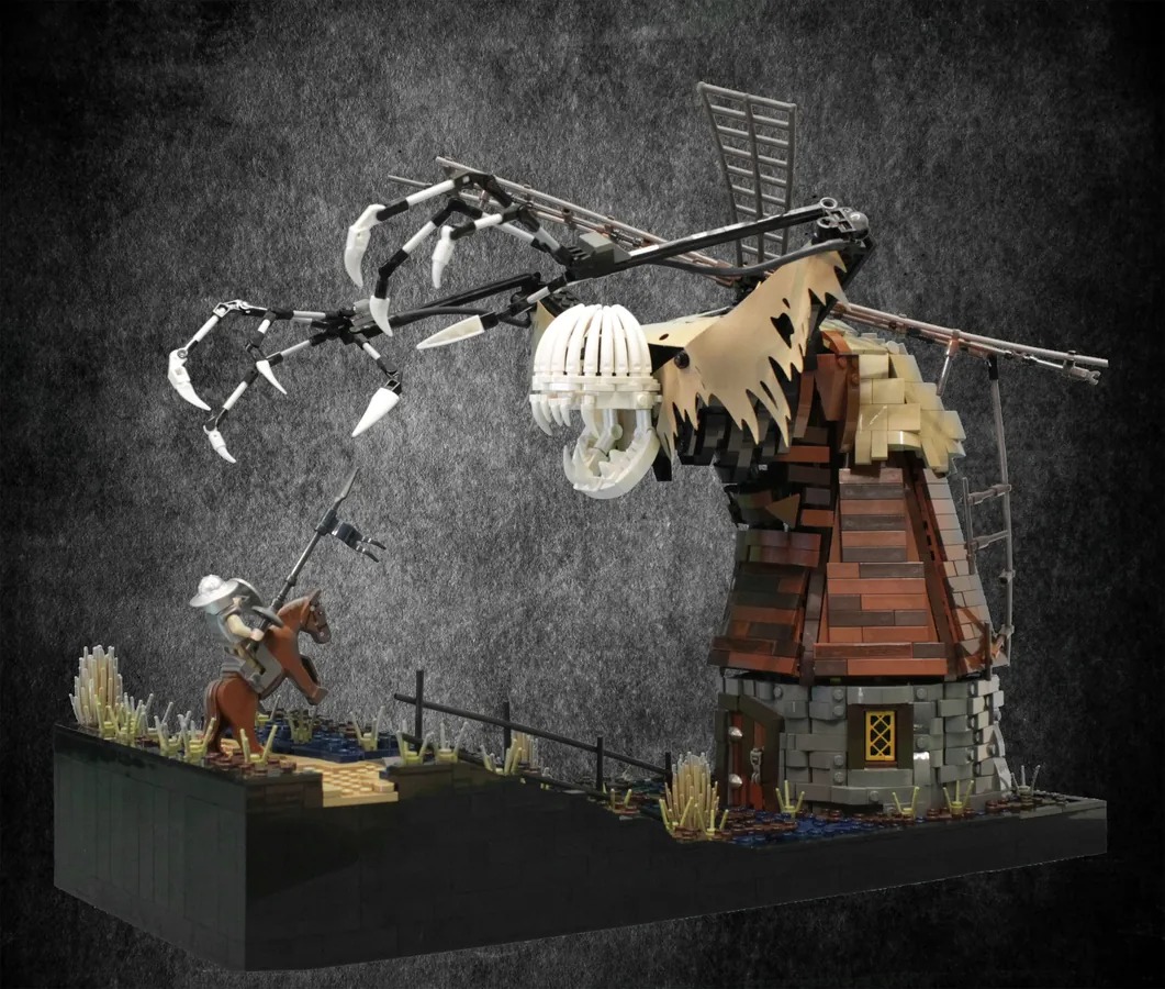 LEGOIdeas's tweet image. Do you know the famous Spanish novel of Don Quixote? We've never seen it translated into LEGO bricks before in such a unique way!

Check out today's Staff Pick Don Quixote Fighting the Windmill by Hugo Rouschop on ow.ly/ROVX50GpONa.