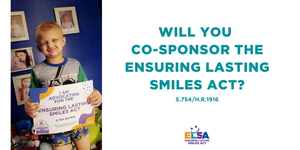 NFED_ORG's tweet photo. @TTuberville, we are asking you to co-sponsor the #EnsuringLastingSmiles Act (HR.1916/S.754). This bipartisan legislation will ensure our loved ones born with congenital anomalies will receive medically necessary treatments.  Our family is counting on you! https://t.co/m0Smv74wPt