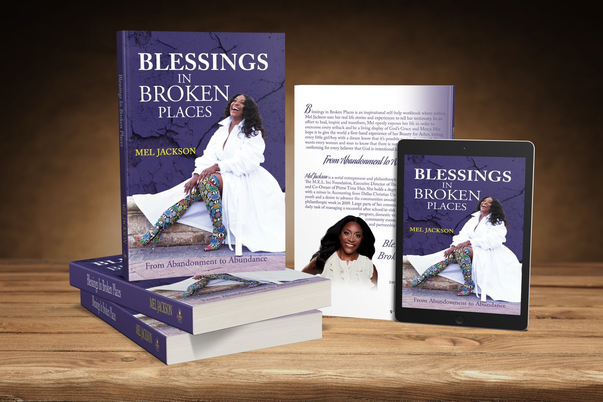 nhblakely's tweet photo. NEW AUTHOR ALERT- iCHAMPION Publishing proudly presents its newest author, MEL JACKSON and her debut memoir, BLESSINGS IN BROKEN PLACES: From Abandonment to Abundance! #MELJACKSON #BlessingsinBrokenPlaces.Com #NewAuthor #www.nikiahammondsblakely.com/championpublishing https://t.co/53ejWVEgTS