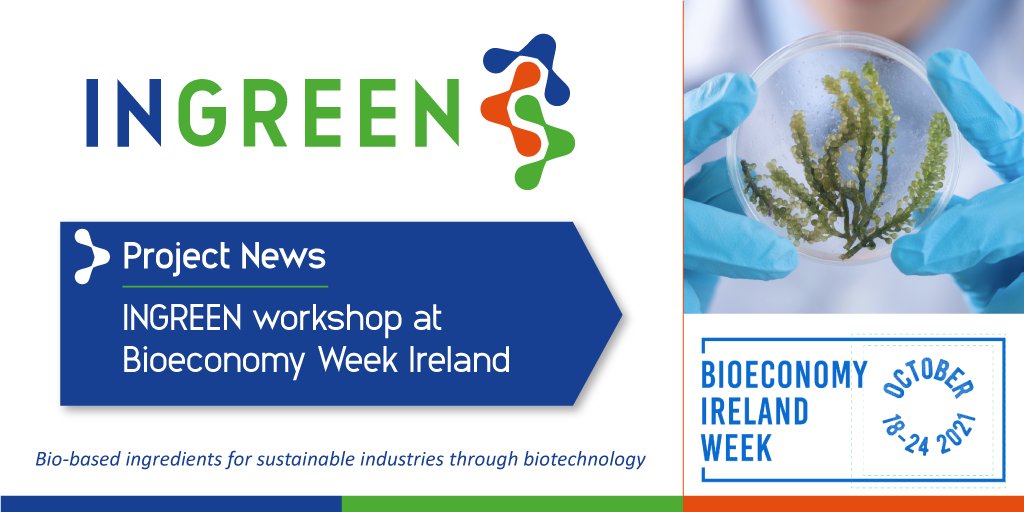The first INGREEN workshop about new functional innovative ingredients from whey side streams for pharmaceuticals, cosmetics &amp; the food industry will be held at Bioeconomy Week Ireland on 19 October ow.ly/XHgt50GqLzn
@narinderbains1 <a href="/ActivatecLtd/">Activatec LTD</a> <a href="/smurfitkappa/">Smurfit Westrock</a> <a href="/barillagroup/">Barilla Group</a>
