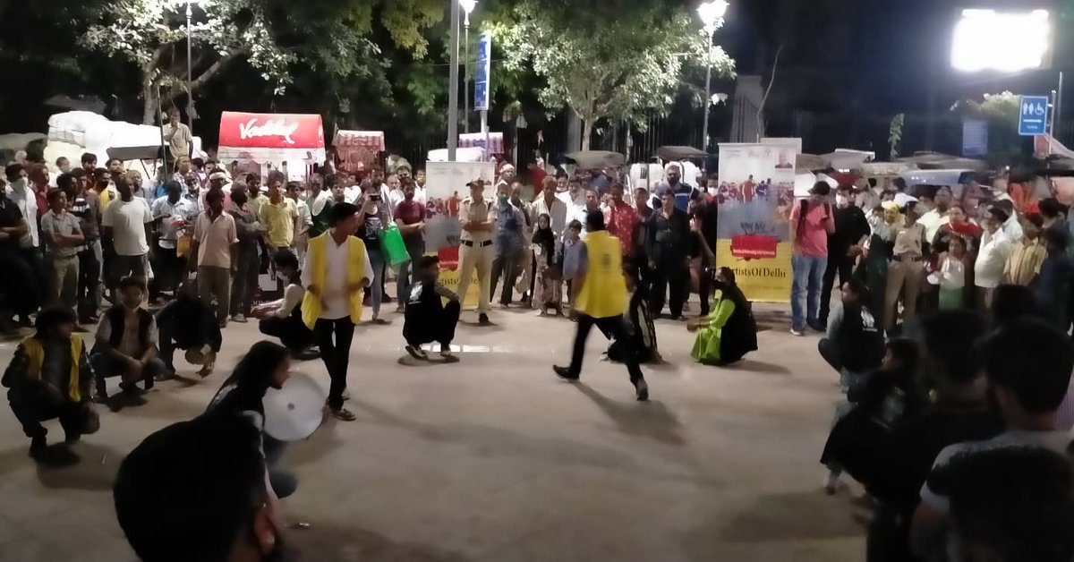 AarmbhGroup's tweet photo. 2nd performance at Chandni Chowk. https://t.co/O2sCPVmJC0