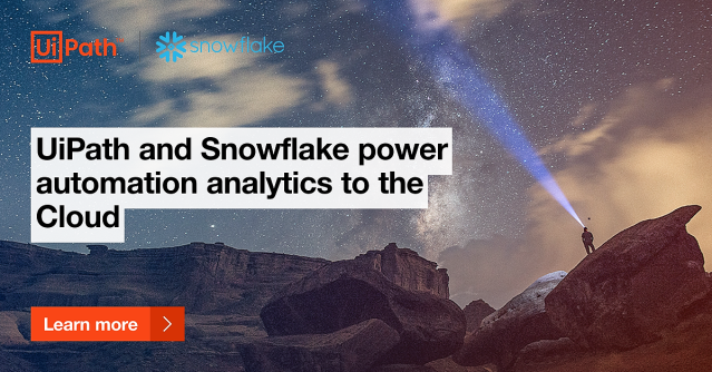 cklayko's tweet photo. More power to #automation analytics in the ☁️! We're excited to join forces with @SnowflakeDB and help our customers meet the increasing demand for more scalable and secure cloud #RPA &amp; data analytics. https://t.co/phVzEuYRS2 https://t.co/ioVs3LMqtV