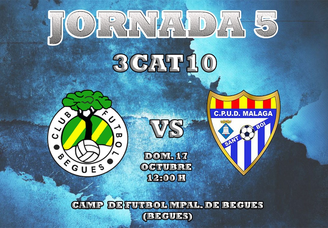 ▪️JORNADA 5▪️

Queremos seguir sonriendo. 

Este fin de semana nos desplazamos al campo del begues, donde queremos seguir alargando nuestra buena racha de partidos.

DOMINGO 17 OCTUBRE 12:00
CAMP MUNICIPAL DE BEGUES

Te esperamos, sois necesarios! 

#cositas#detalles#somosmalaga