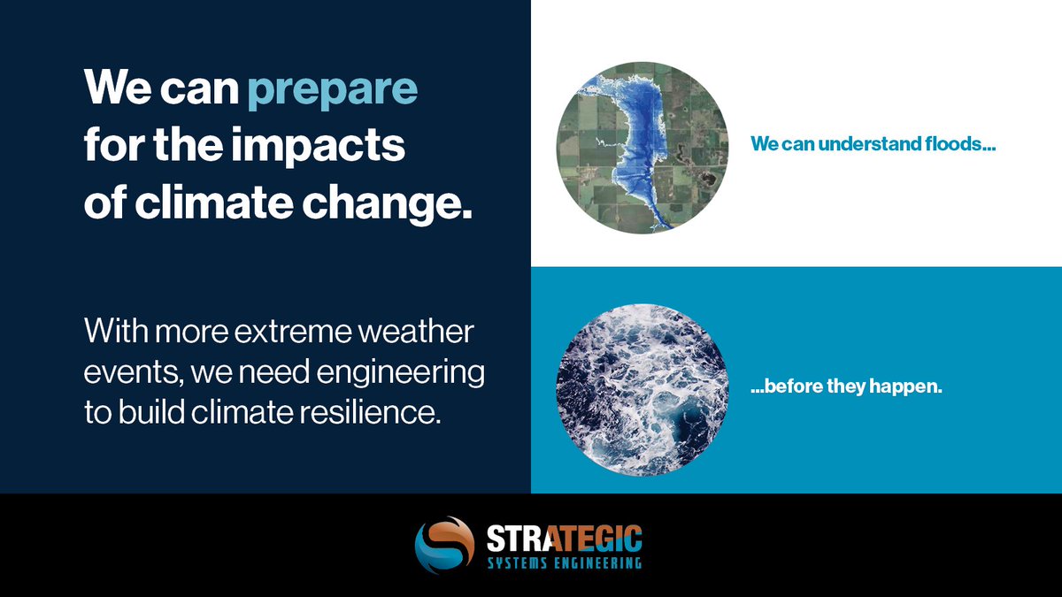 StrategicSysEng's tweet image. We can understand #floods before they happen. 

We can prepare for the impacts of #climatechange. 

With more extreme weather events, we need engineering to build #climateresilience.