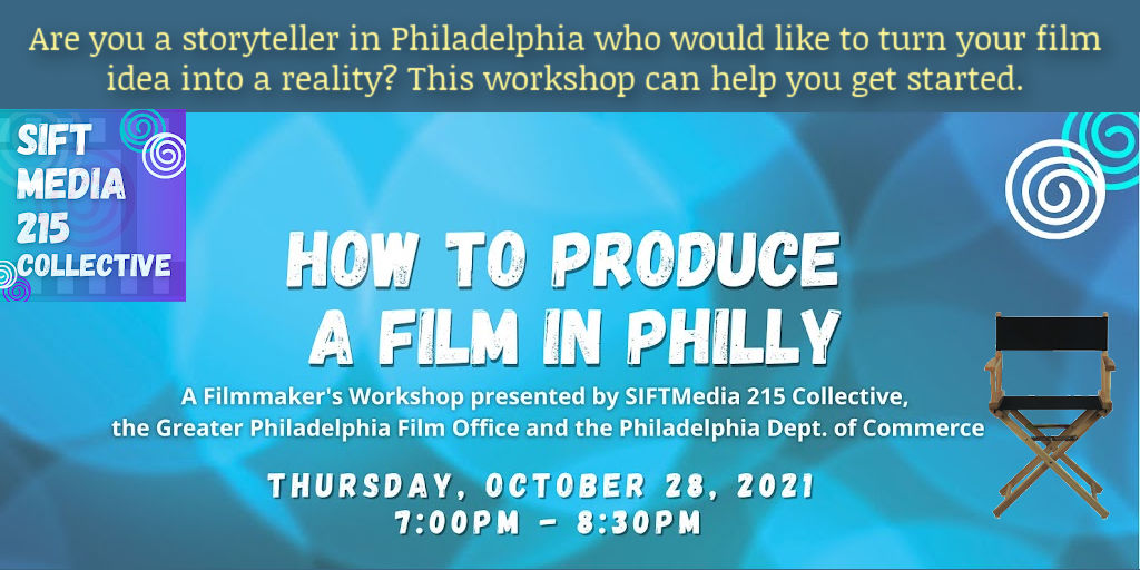 SIFT is happy to announce a new FILMMAKER'S WORKSHOP! 10/28 7pm.  This is a big one, covers a lot of critical, practical knowledge for embarking on your film shoot.
Join us w/ <a href="/GPFO/">Philly Film Office</a> <a href="/PHLCommerce/">PHL Department of Commerce</a> <a href="/_Sekou_/">Sekou Campbell</a>  
siftmedia215.org/2021/10/12/how…
