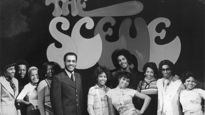On this day in 1975: 
"The Scene" debuts on WGPR-TV 62. The weekday broadcast will air on America's first Black-owned television station until 1987. Original host is Ray Henderson. Nat Morris will become the show's second host.