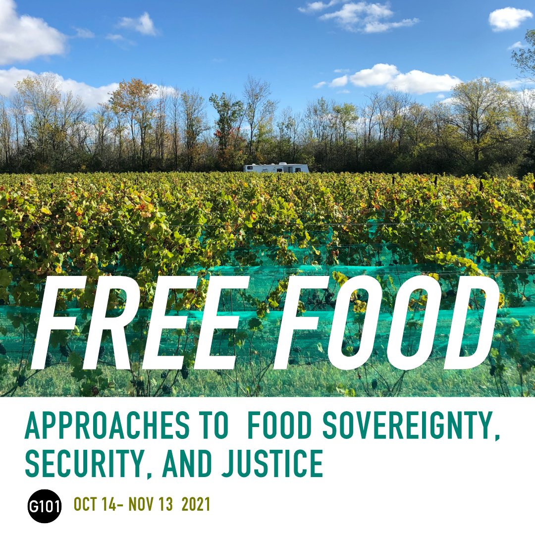 Free Food opens tomorrow - October 14, in gallery and online!
G101.ca/FreeFood

G101 acknowledges  <a href="/ONArtsCouncil/">Ontario Arts Council</a> <a href="/OttCommFdn/">Ottawa Community Foundation</a> and the City of Ottawa for supporting this project.