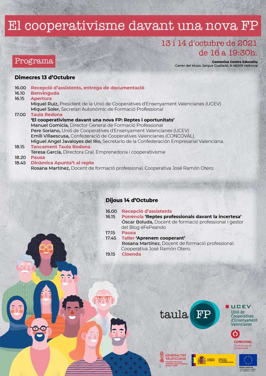 joangandiaoltra's tweet photo. Comencem les jornades #FP organitzades des de @LA_UCEV @FEVECTA benvinguda des del centre cooperatiu @juancomenius presenta @Miquel_R_C donant rellevància de la necessitat del Fòrum davant la nova #LleiFP del ministeri @educaciongob https://t.co/AeE6YkHp4n