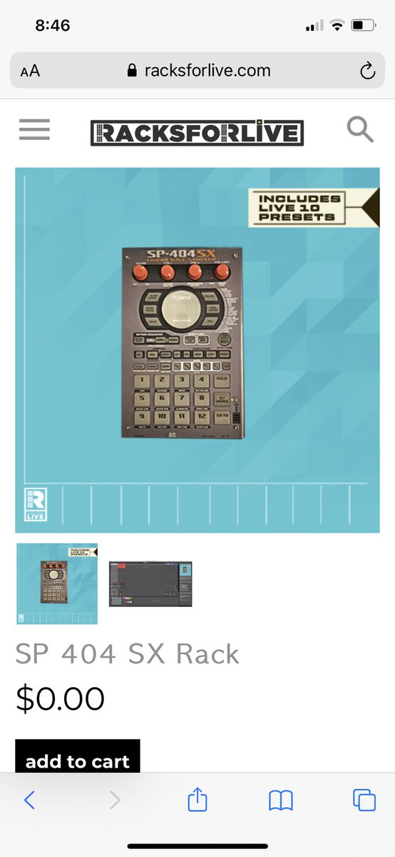 _RacksForLive_'s tweet photo. In honor of today’s @RolandGlobal new SP404 MKII announcement, our SP404sx Rack Preset will be FREE! Today only 🔥 Enjoy! #Racksforlive

Download at https://t.co/APN513lqKA https://t.co/3mn319tl7e