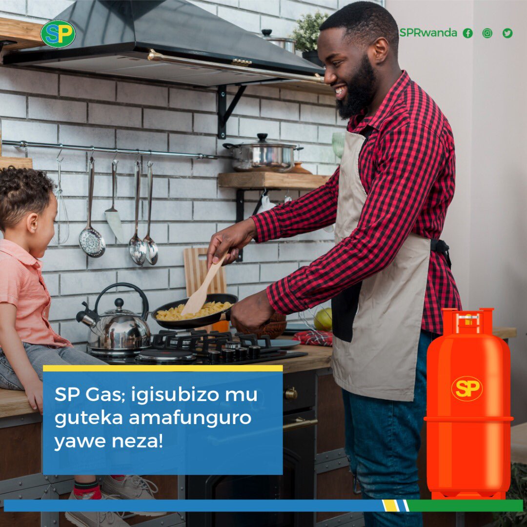 SPRwanda's tweet photo. Mu bijyanye no guteka amafunguro ku buryo buboneye; gaze ya SP ni igisubizo kirambye! Wayisanga kuri sitasiyo za SP zose, cyangwa se ku mucuruzi wacu wemewe.

#SPGas #SPRwanda #SPGas
#StaySafe #LPG #GoGreen https://t.co/EAaIVJTeYn