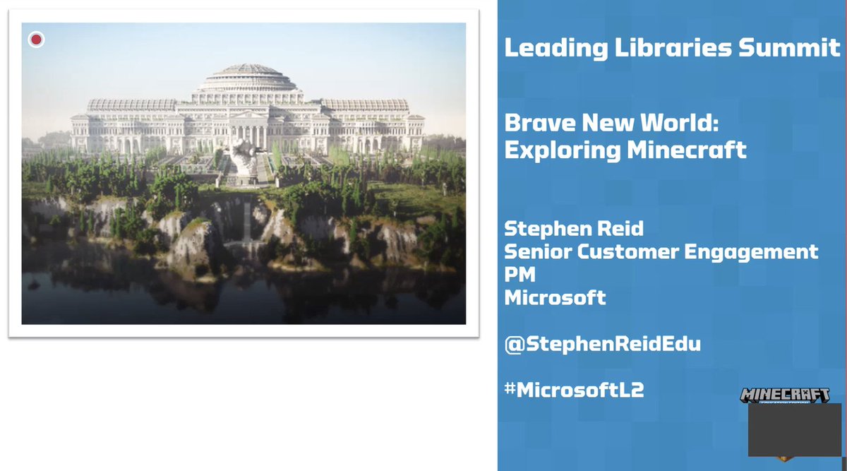 LauraBedrossian's tweet photo. Very pumped for this chat with @StephenReidEdu. Love how Minecraft (and other games) can be used for exploration and learning!
@MicrosoftEDU
#MicrosoftL2 https://t.co/XhY5RUrs7z