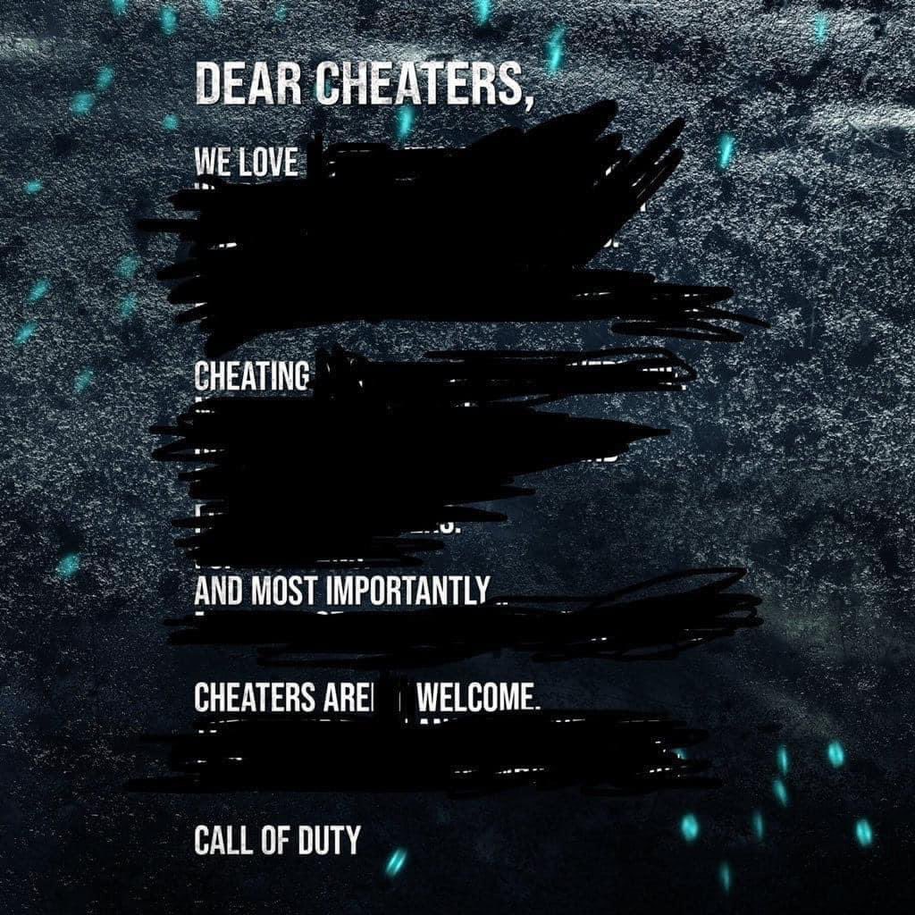 Pretty much what I got out of that message. #Warzone #CallofDuty #CallofDutyVanguard #CallofDutyModernWarfare #Cheaters