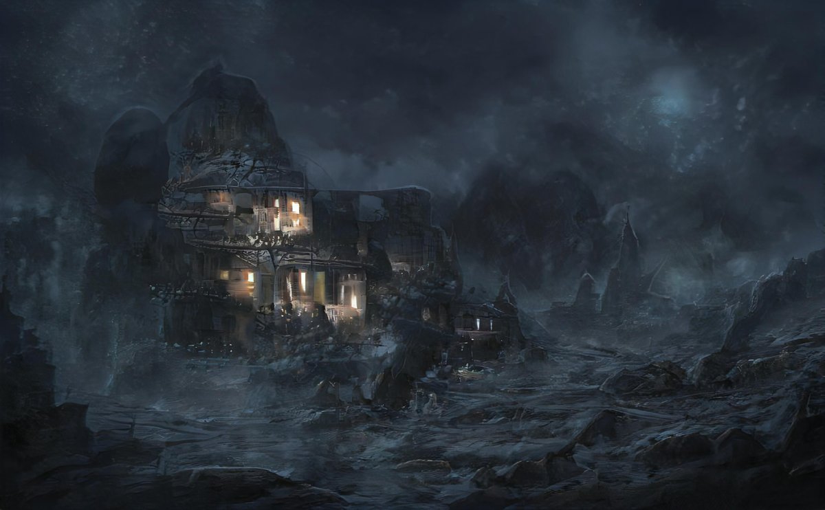 Kidritch's tweet photo. gm or gn? 

“If nothing happens, then don’t come back. Forget about us, this place, but if you feel the Nightwalker in you awaken, then return to where you belong. Return to me, and the streets will run red with blood.”

FantasyScapeAI 484/555 (https://t.co/i3xmUaAP80) https://t.co/BR7U0qeFak