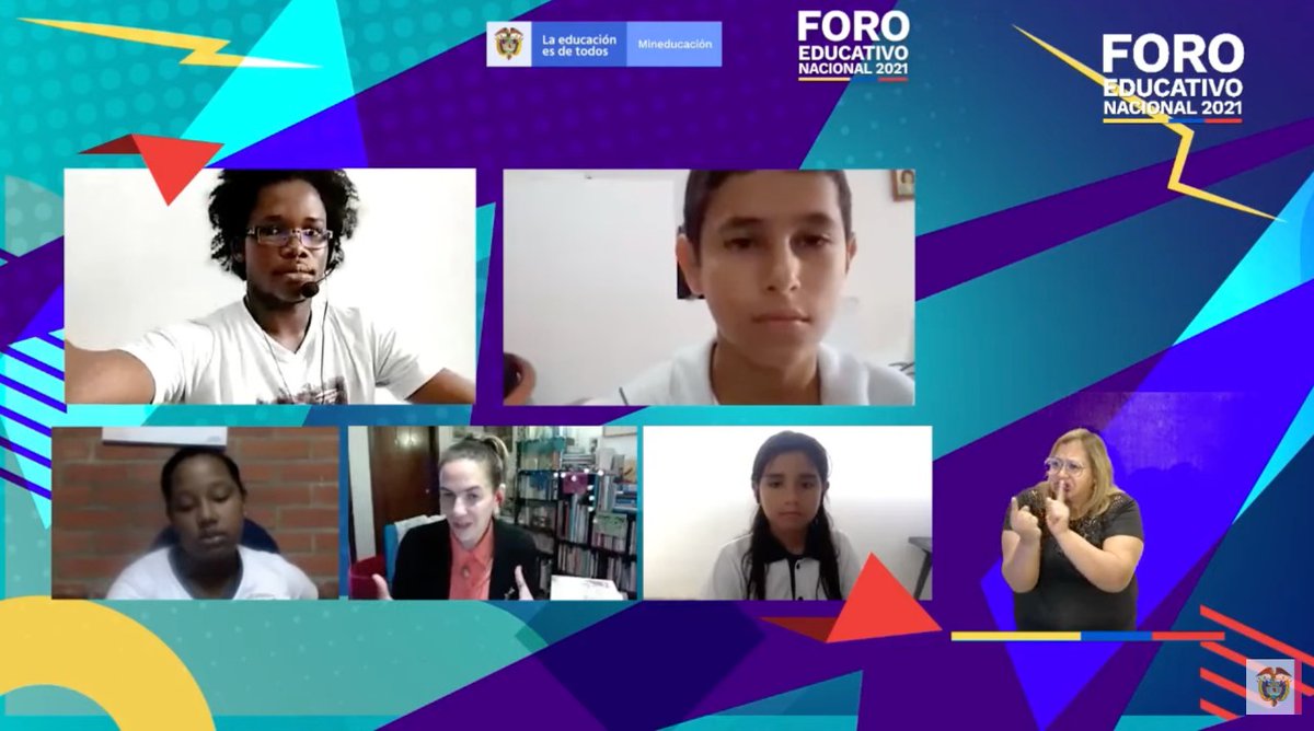 Mineducacion's tweet photo. #AEstaHora | Avanza el espacio de escucha activa con niños, niñas, adolescentes y jóvenes de diferentes regiones del país, quienes hablan de su experiencia en el retorno a la presencialidad.   

Conéctate en:  
🔴 https://t.co/jnnlWfUwjr 
🔵 https://t.co/e5kXlFjtAb https://t.co/PV4owXhNen