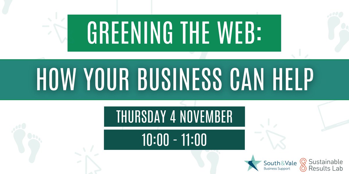 By learning how to make your digital operations greener, you are also improving your business. From faster page load times to improved user accessibility, the changes will support you to grow revenue sustainably.

Join us on 4 November to find out more! 👇
greening-the-web.eventbrite.co.uk