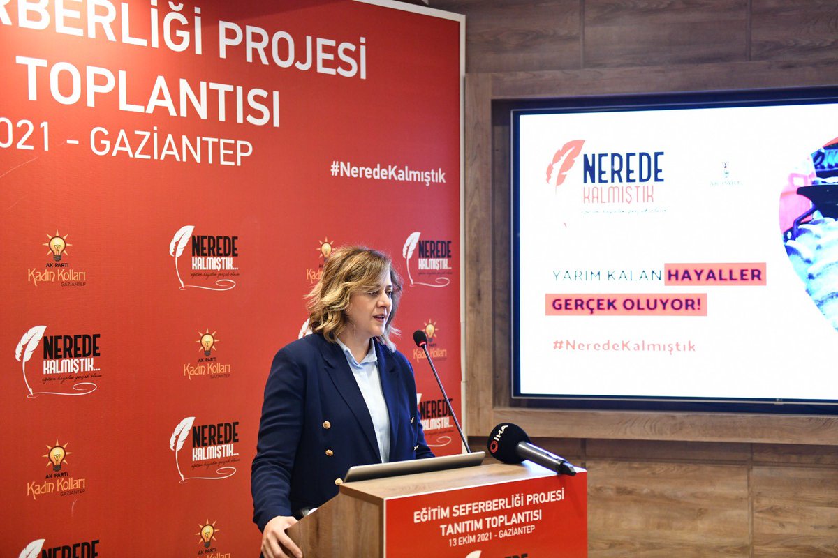 Yilmaz_feray's tweet photo. Biz hayalleri olan Kadınlar için buradayız!
AK Parti Genel Merkez Kadın Kolları Başkanlığımızın öncülüğünde başlatılan, Sn @EmineErdogan Hanımefendinin Himayelerinde yürütülen “Nerede Kalmıştık” Eğitim Seferberliği Projesinin #Gaziantep Tanıtım Toplantısını gerçekleştirdik. https://t.co/vyKmJHu3SV