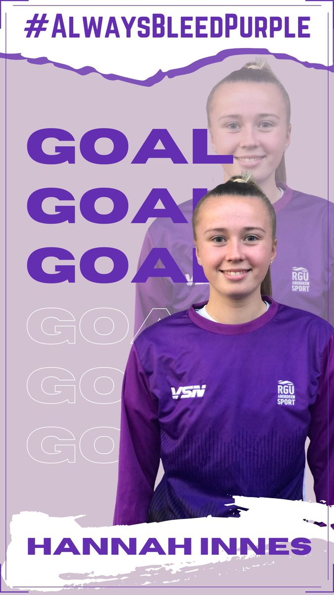 RGUWfootball's tweet photo. 74’ @hannahinnes01 back once again with the hatrick master!!! No more words needed.
#bleedingpurple https://t.co/npra8XJl8q