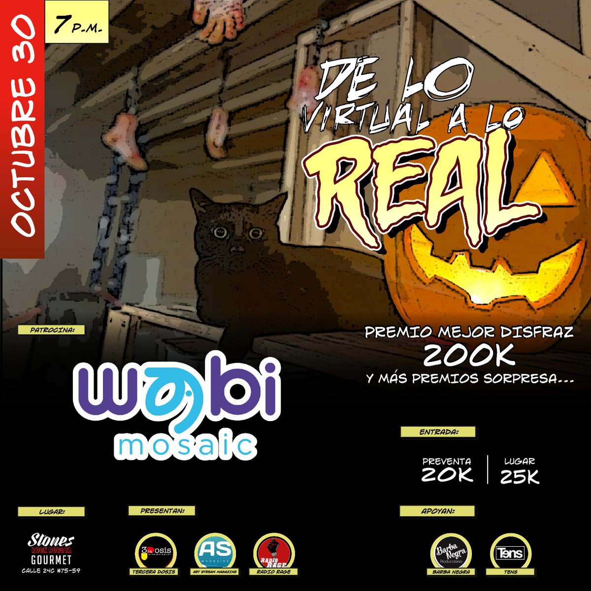 Uno de los emprendimientos que se una a nuestra fiesta  #DeloVirtualaloReal es <a href="/MosaicWabi/">WabiMosaic💙💜💙🐘</a> arte para todos nosotros, vayan a sus redes y vean sus trabajos, les va gustar, y estarán con nosotros el 30 de Octubre en <a href="/stonesbogota/">stonesrockbogota</a> junto a <a href="/BrickOficial/">Brick Oficial</a> #Rumberto y <a href="/gavichangoreta/">Gavilla Changoreta</a>