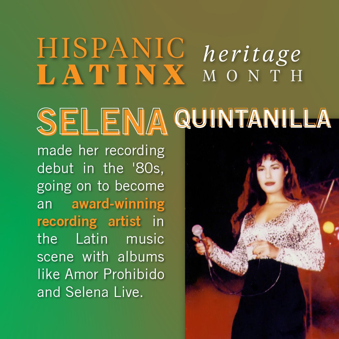 RT @smusocialchange: Learn about Selena Quintanilla - 