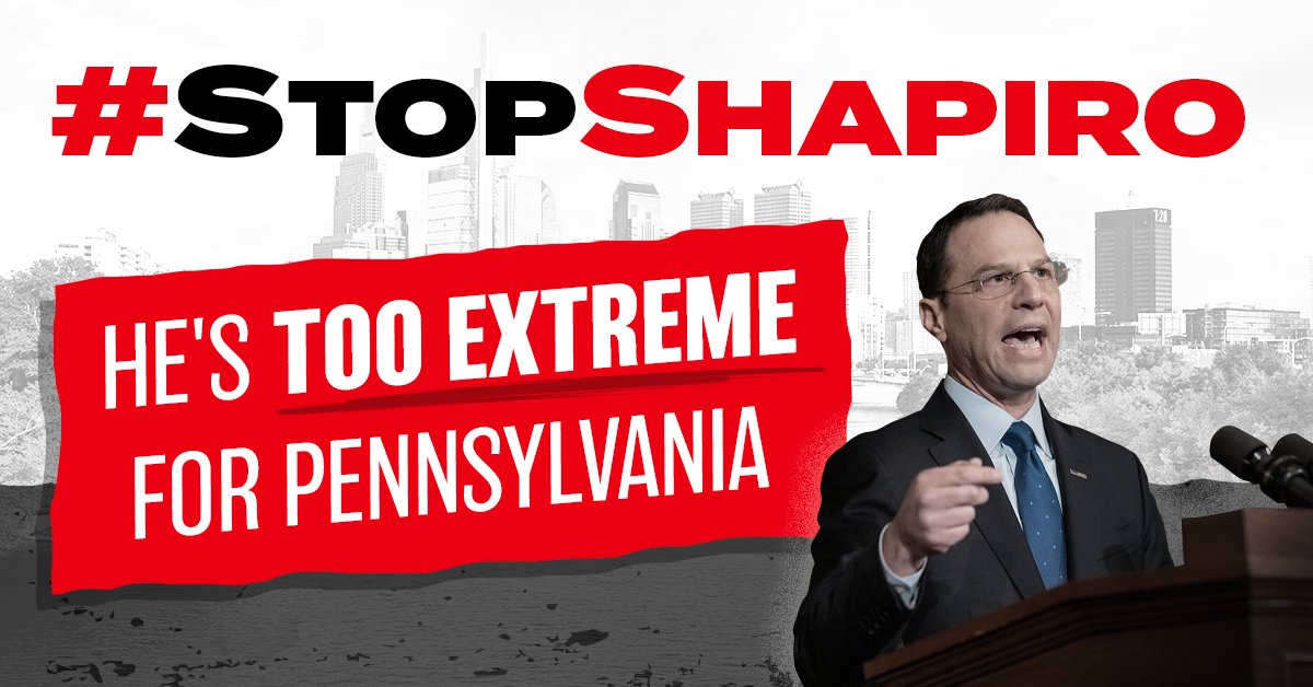 RepLouBarletta's tweet photo. As AG, Josh Shapiro failed Pennsylvania. He’s completely failed our law enforcement and crime has spiraled out of control. We must #StopShapiro, his Far-Left agenda is too extreme for the Commonwealth. https://t.co/8A4jLYdLo0