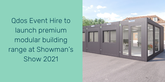 TheShowmansShow's tweet photo. **PRODUCT LAUNCH** @QdosEventHire will be launching their new premium modular building range at @TheShowmansShow next week. Read more and register to visit here: https://t.co/9eh97AaehL #showmans21 #theshowmansshow #outdoorevents #festival #siteoffice #eventprofs #eventsupplier https://t.co/VDBU2IbqV2
