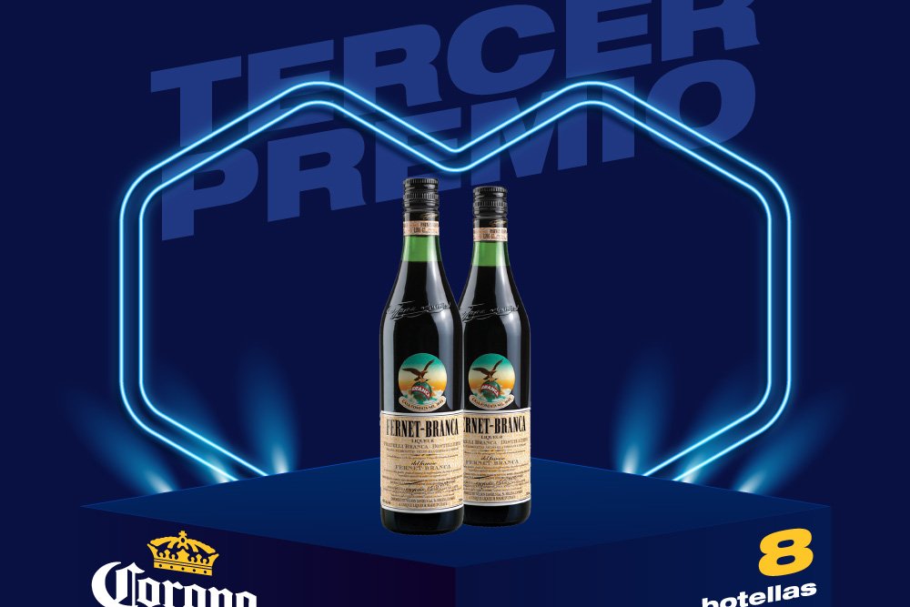 OmbuesFC's tweet photo. *TERCER PREMIO*
-2 Fernet Branca
-8 botellas de Corona

Suerte para todos!!! https://t.co/LjfDx02Wa4