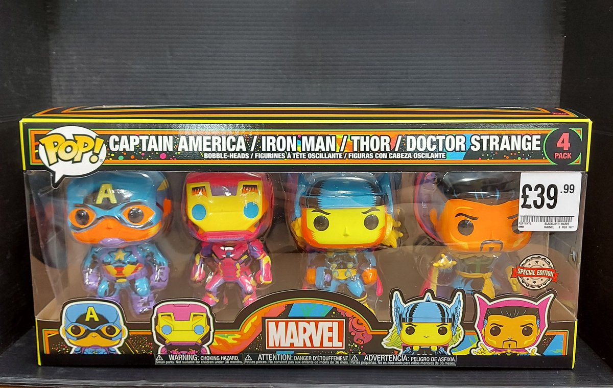 #popvinyl #marvel #specialedition #CaptainAmerica #ironman #Thor #doctorstrange #bobbleheads just arrived in store https://t.co/2OuoerxCUA