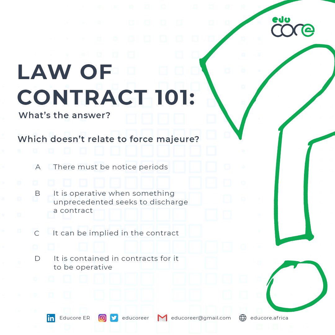 educoreer's tweet photo. In the words of Tim Ferris, “Focus on being productive instead of being busy.”🥸🥸

Contrary to popular belief, knowledge on the law of contracts is a necessity to all persons and not just people in the legal industry. https://t.co/t4udtYx6tb