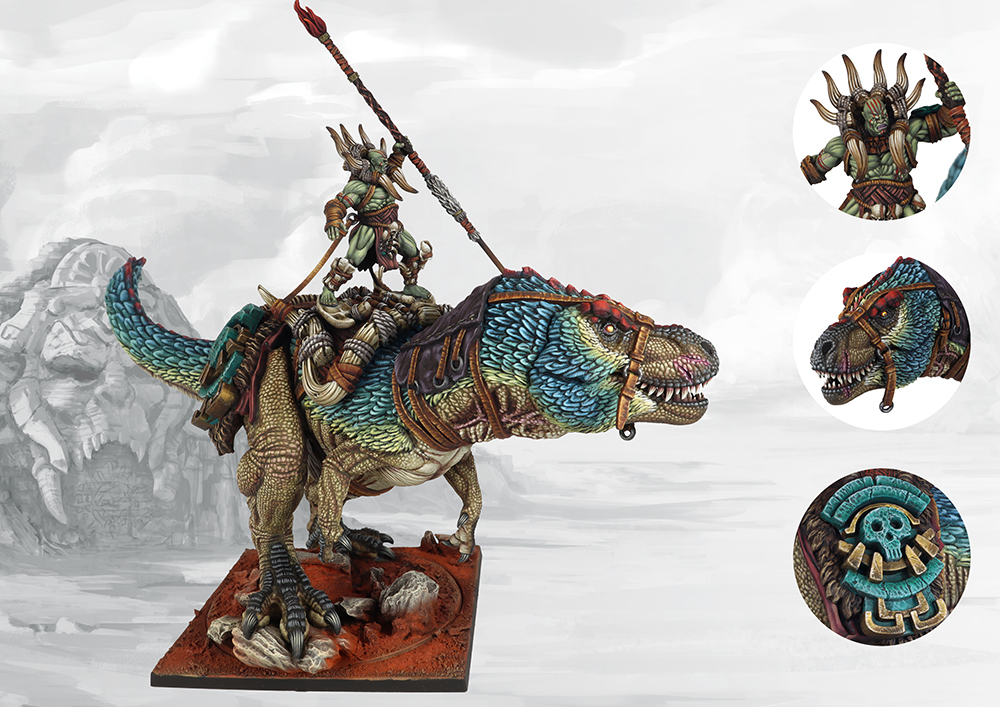 PBWargames's tweet photo. The Apex Predator

This monstrous beast has been harnessed by the W’adrhun as a living engine of destruction, lending its primal savagery to that of the W’adrhun forces. 

Pre-order now: https://t.co/V314J8mWjT

#Conquest #ParaBellumWargames
#Trex #Wargaming https://t.co/XW2UQ3BglM