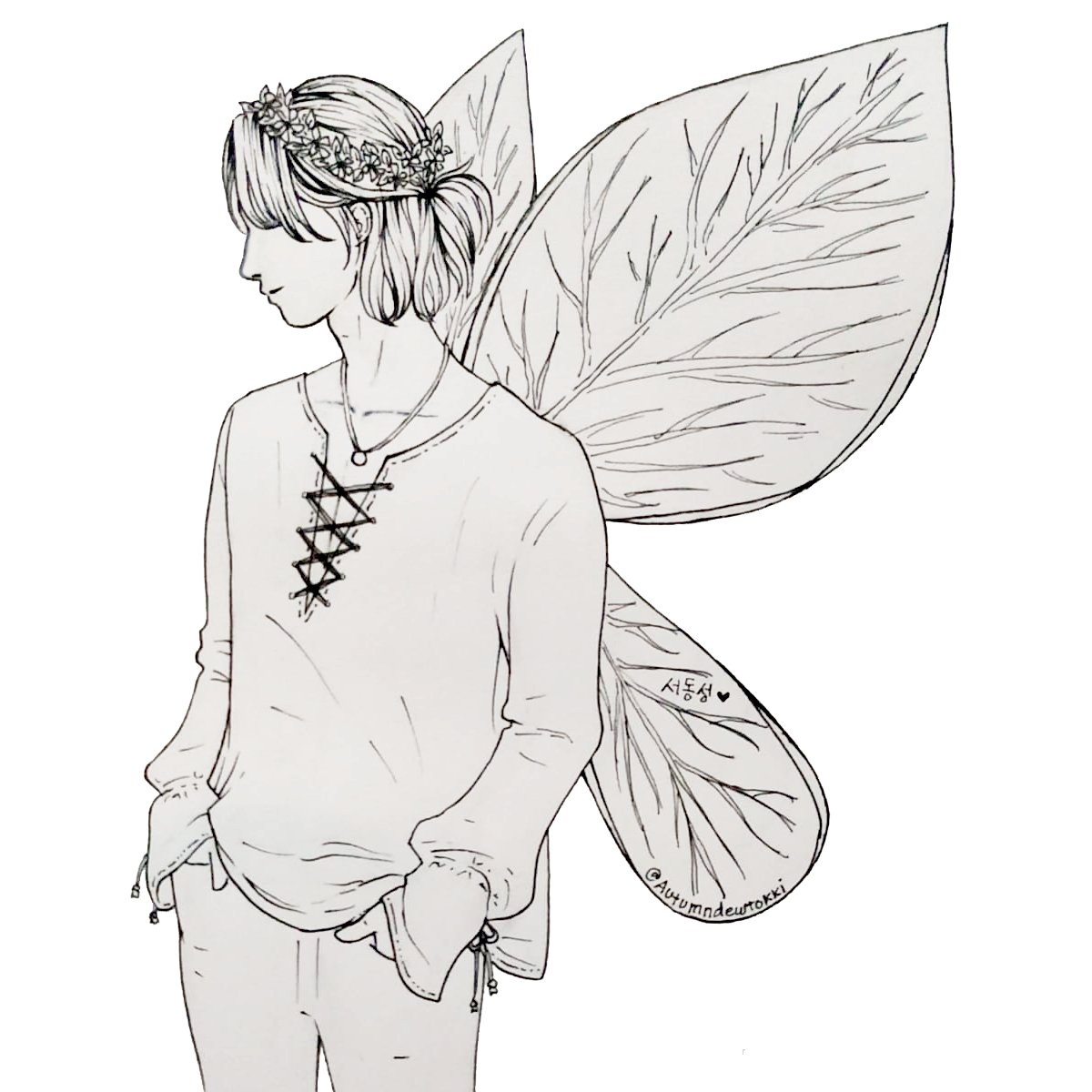 Autumndewtokki's tweet photo. Fairy prince dongsung..♥
요정왕자 서동성..🧚🏼👑♥ 
#엔플라잉 #서동성 #NFlying #dongsung #Nfiart #NFiArtober2021 https://t.co/rLCLZJJfcy