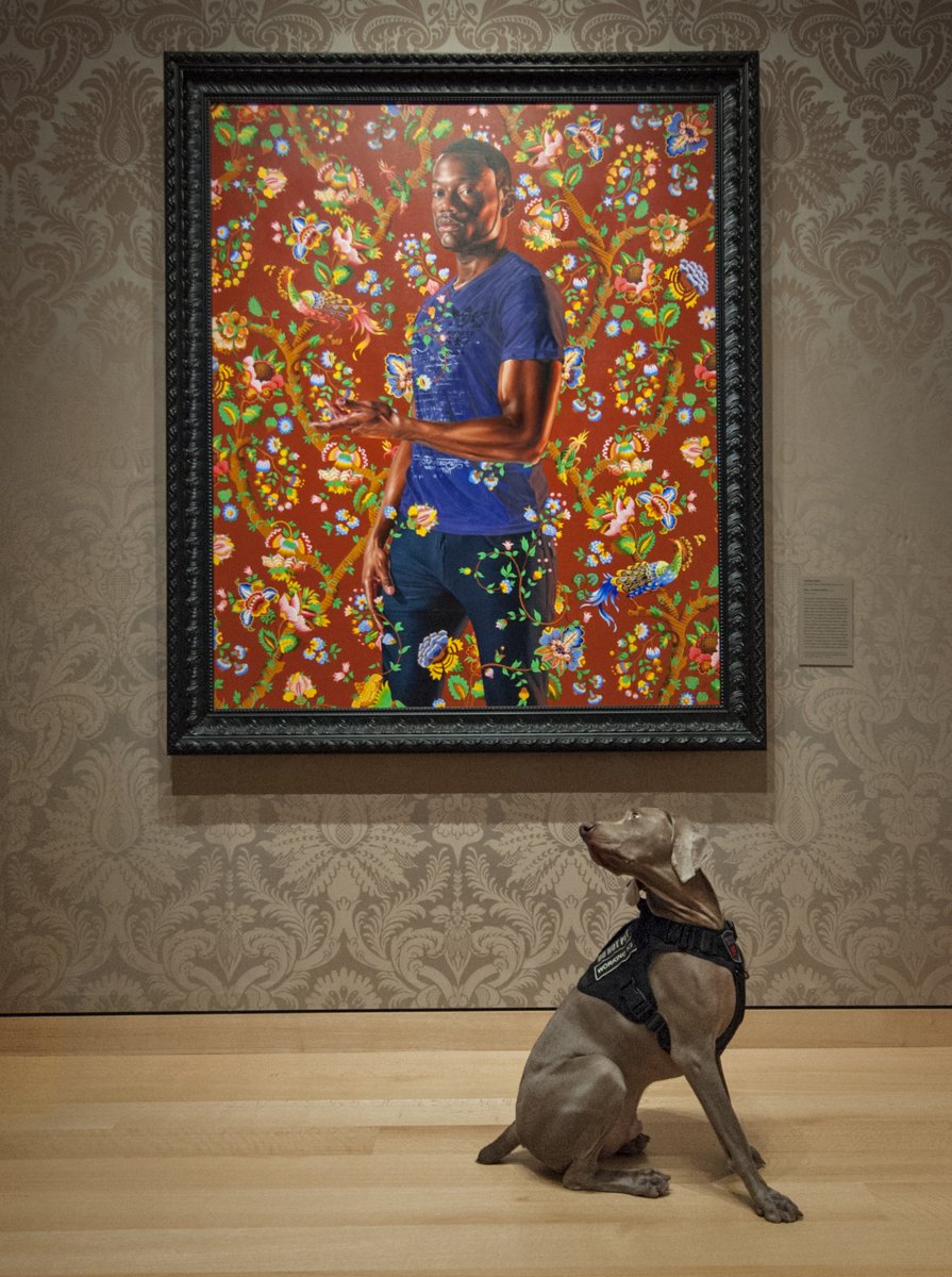 It'd be ruff without you 🐾  Happy fourth birthday to our favorite four-legged friend, #RileyTheMuseumDog! 

🖼: 'John, 1st Baron Byron' (2013), #KehindeWiley, oil on canvas