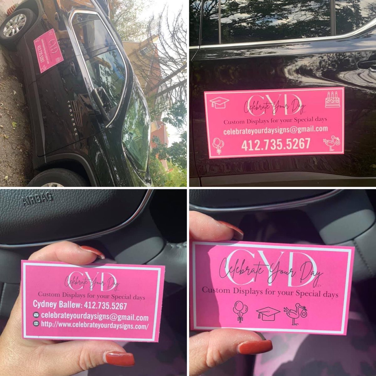 fastsigns207's tweet image. Business cards and car magnets for this happy customer! #fastsignsdidit #fastsigns207 #businesscards #carmagnets #advertiseinmotion