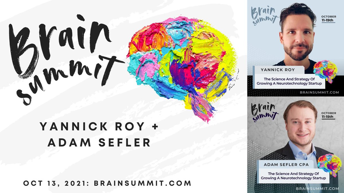 Please join <a href="/_yroy_/">Yannick Roy</a>  and Adam Sefler of <a href="/NTXServices/">NeuroTechX Services</a> for a special panel discussion: The Science and Strategy of Growing A #Neurotechnology Startup -brainsummit.com