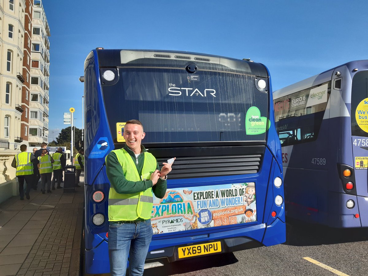 A great fun and informative tour of Hoeford Depo with @FirstBusnews via Gosfort Ferry and an Eclipse Bus. Looking forward to day 2 of the Young Bus Managers Conference!