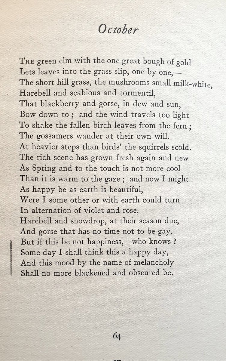 Edward Thomas - 'October'