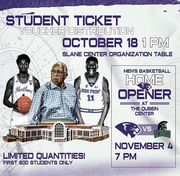 HighPointSports's tweet photo. (1/2) 📣Calling all HPU Students📣
We want you to join us for the very☝️ 🏀 game in the @hpu_qubeincenter‼️
The☝️8️⃣0️⃣0️⃣students will receive a🎟voucher for the🏠Opener on Thursday, November 4 at 7 pm
This GUARANTEES you a Seat‼️ https://t.co/xE19c5Fm5J
