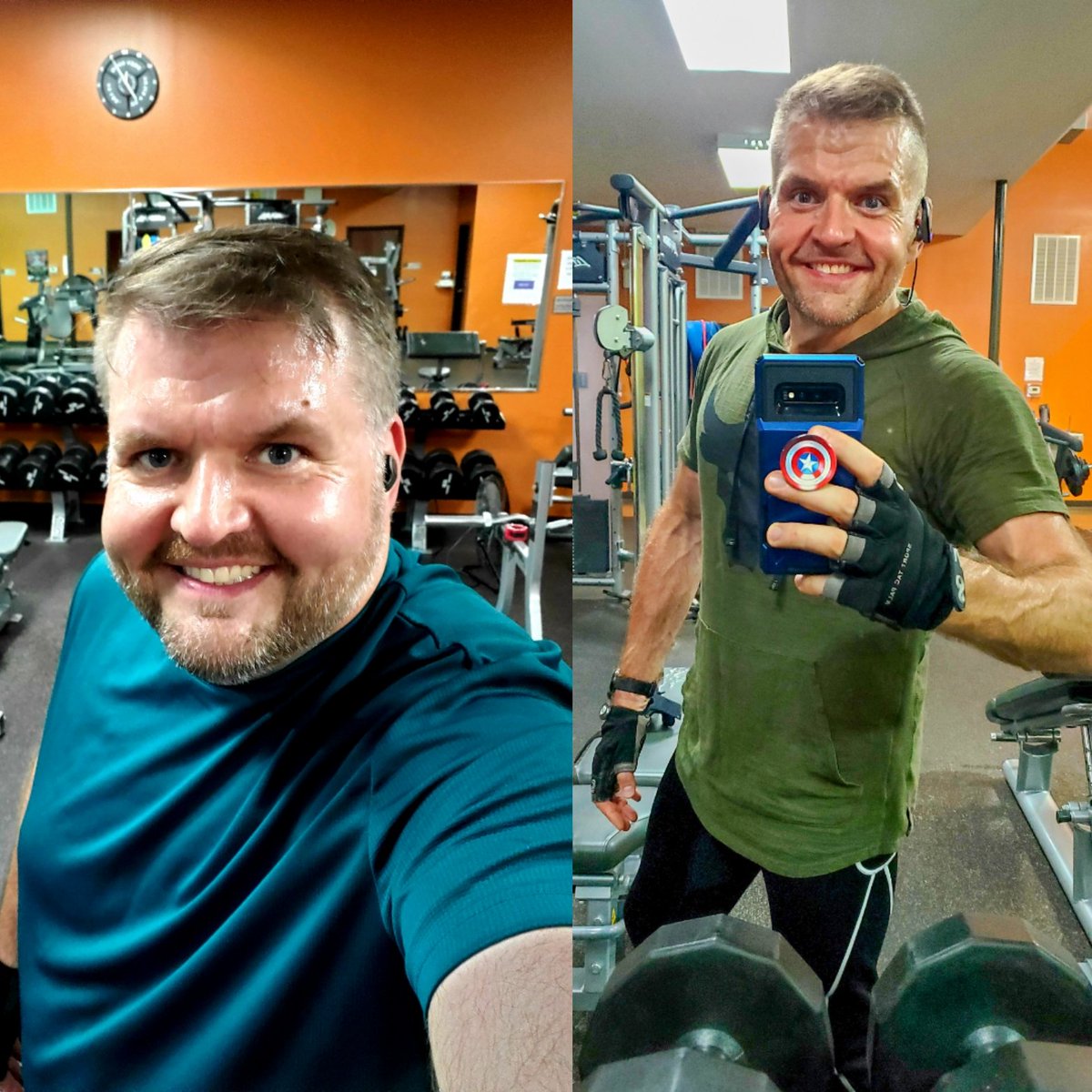 christoohey's tweet image. One. Year.
These gym selfies are 365 days apart.
You are absolutely worth the investment in yourself.
#ddpyoga #ddpyogaworks #positivelyunstoppable #betterMe #MyUpgradeInProgress #anytimefitness #fitness #wokrout #motivation #gymselfie