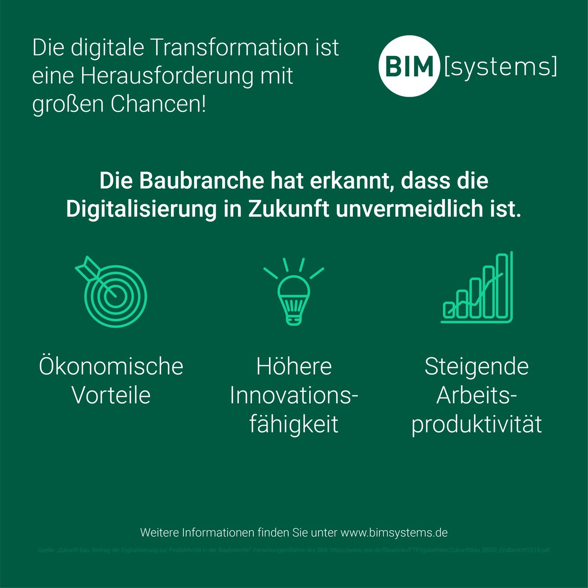 BIMsystems_GmbH's tweet photo. Die #Baubranche steht unter Druck und muss der fortlaufenden #Digitalisierung standhalten. Das #BIM-System ist das digitale #Fundament der Baubranche!
#bimsystems #bimsystem #bimcontent #static #disruptthedisrupters #baubranchedigital #waya #corma #innovation #effizienz https://t.co/x2tRRgHpwY
