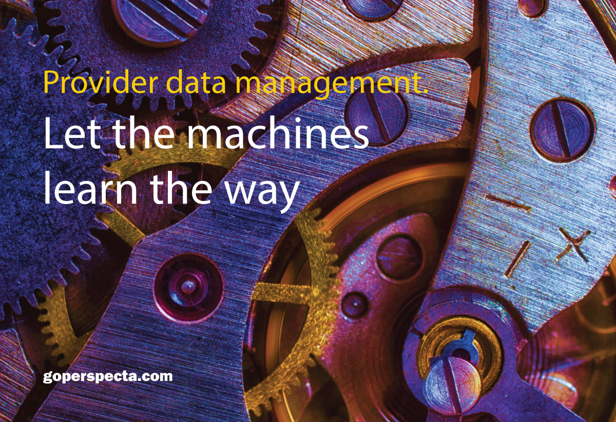 GoPerspecta's tweet image. Machine Learning has the power to transform provider data cleansing! Find out how.
hubs.ly/H0WnCTc0
#machinelearning @artificialintelligence #providerdatacleanse #datacleansing #goperspecta #healthplans #payers #workerscomp