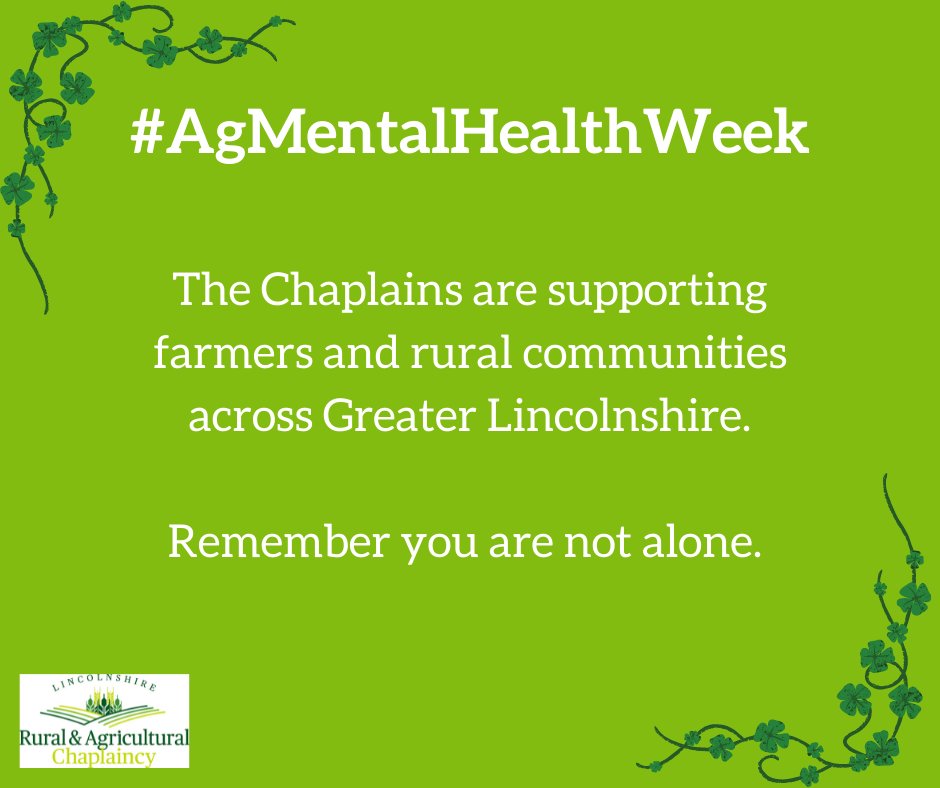 We know farming can be a stressful, isolating and challenging industry to work in.  It’s a livelihood not a job.  We are hear to listen and support you through these ever changing times.  Contact details are on our page. #AgMentalHealthWeek #Lincolnshire #rurallife