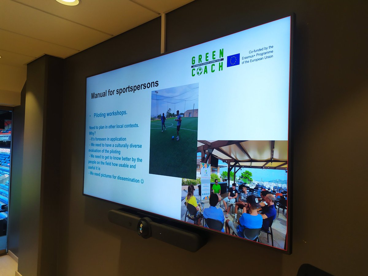 GreencoachEU's tweet photo. Discussions about next steps with Impact Study and state of art and practical implementation of educational workshops 🤓 #greencoacheu #erasmusplus #erasmussport @SantAnnaPisa @TDM2000Int https://t.co/58VdSsvqEw