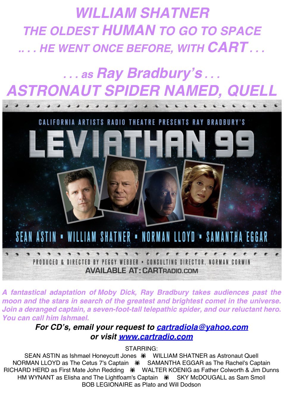 Sean Astin on X: Good Luck & Godspeed Bill… #RayBradbury