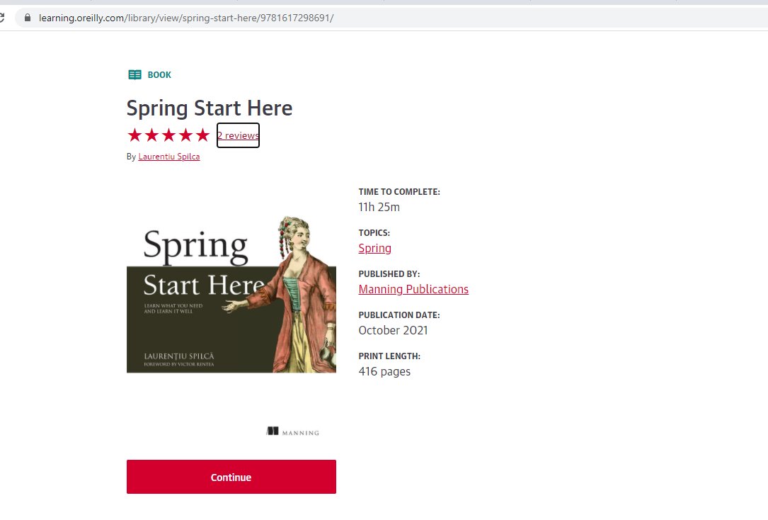 laurspilca's tweet image. Excellent! You can also read Spring Start Here on O&apos;Reilly Learning now and the book already got two 5-stars ⭐️⭐️⭐️⭐️⭐️ reviews  💪

manning.com/books/spring-s…

#spring #springstarthere #oreillylearning
