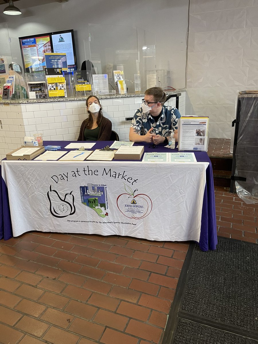 CGLingPhDFNP's tweet photo. Flu vaccination at the NE Market @JHUNursing Community First https://t.co/rEMav9Ebq5