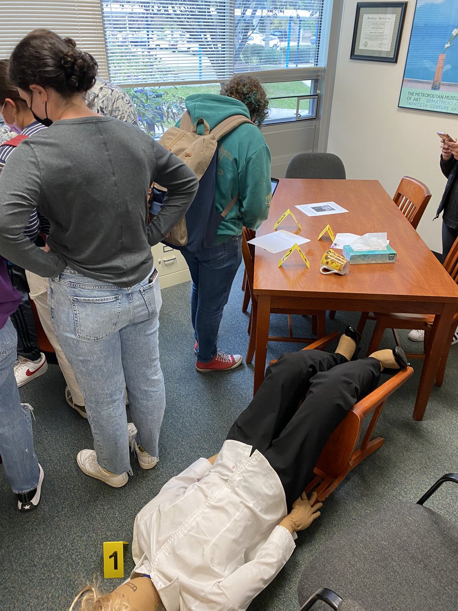 DeniseGoodliffe's tweet photo. Crime scene today in forensics! https://t.co/ZzQ77E3oqR