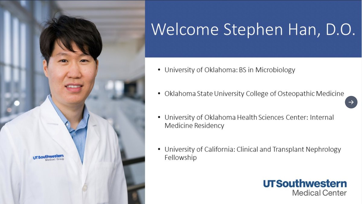 samirparikhmd's tweet photo. Dr. Stephen Han joins our Transplant practice this week! Welcome aboard! @UTSWNephrology #UTSWFaculty
Check out the year-to-year growth in this life-changing program here: https://t.co/pNtiXAwpNw https://t.co/OFHkmfmDtx