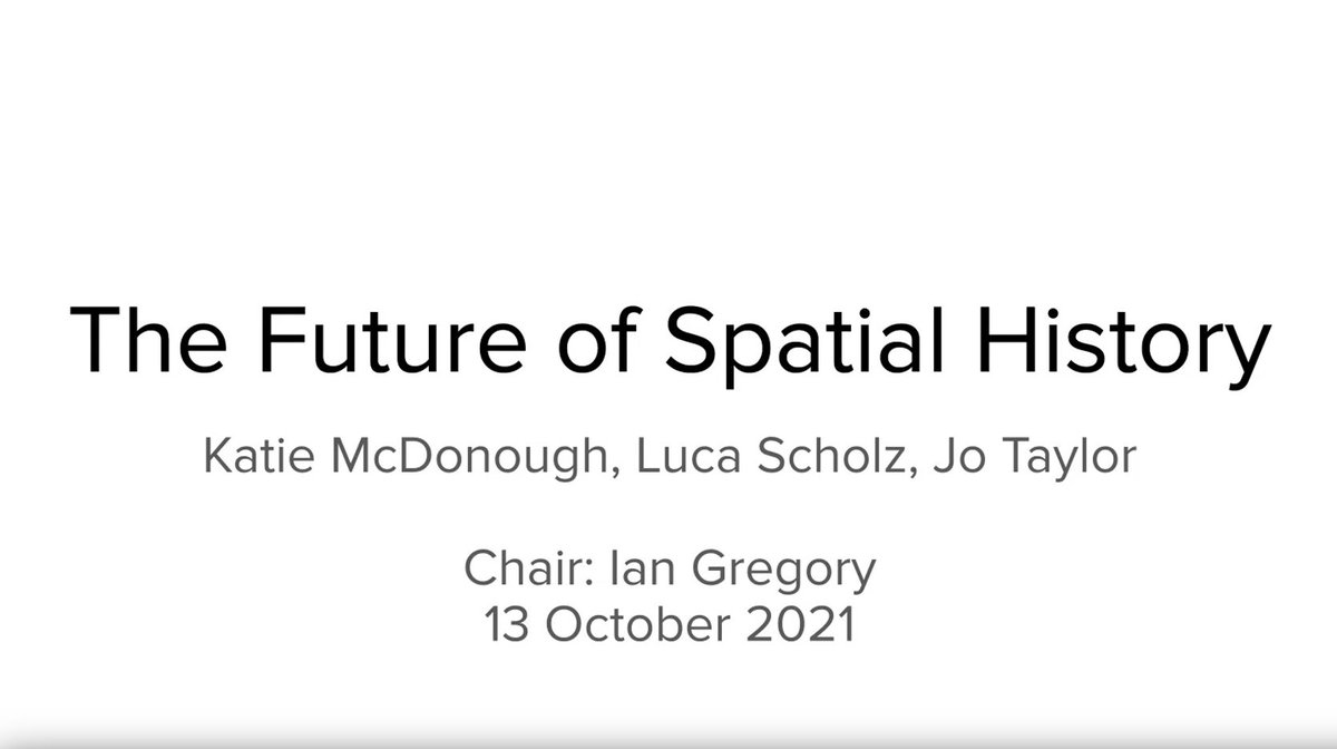 LancsDigHum's tweet photo. Huge thanks again to @khetiwe24 @DrLucaScholz &amp; @JoTayl0r0 for their thoughtful insights into the future of #SpatialHistory at the #DHangout this afternoon. A great way to conclude the #SpatialHum2021 conference!👏👏👏
▶️Recording will be made available soon, watch this space👀 https://t.co/MARoxDBDQI