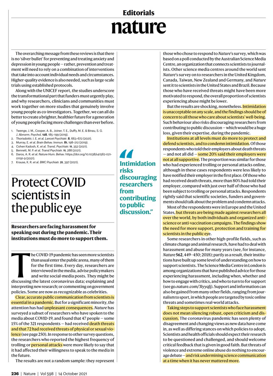 Important editorial @nature on scientists being attacked and what needs to be done about it
nature.com/articles/d4158…
nature.com/articles/d4158…
in case anyone thinks it's straightforward and easy to communicate science during the pandemic