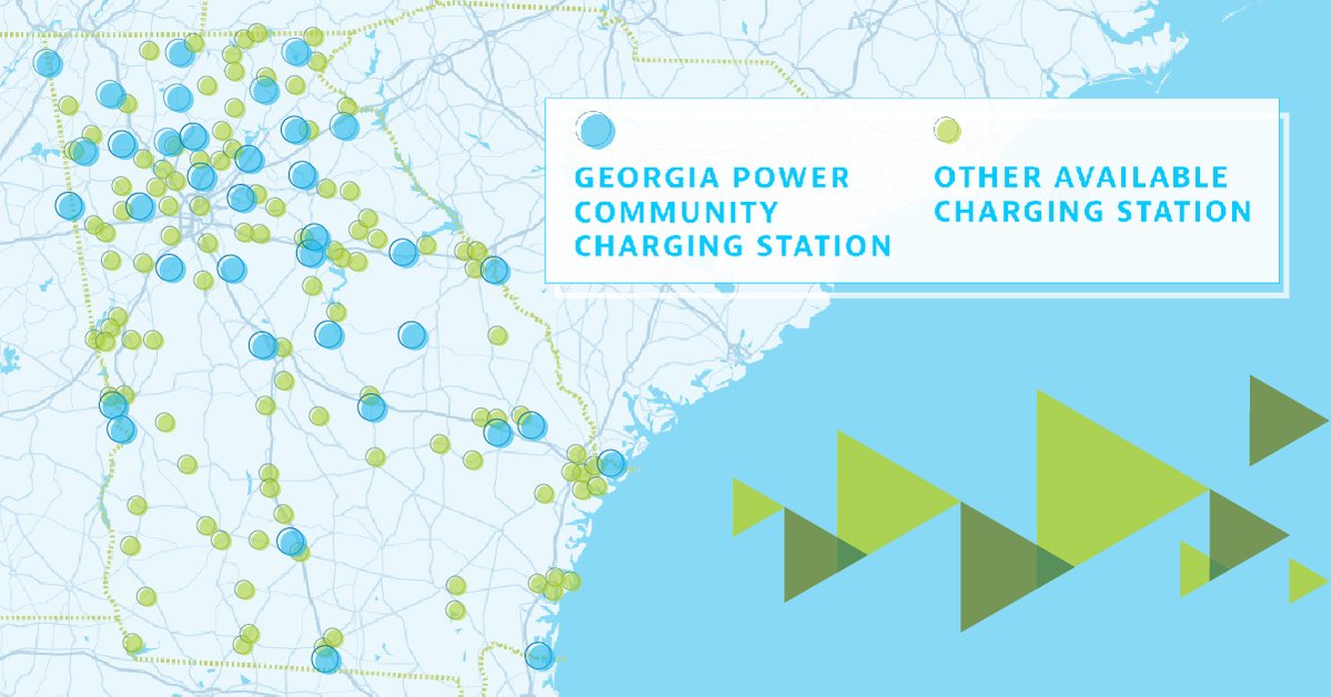 georgiapowerET's tweet photo. The average all-electric car can drive between 250 &amp; 350 miles on one charge. We want you to cruise every one of those miles, worry-free. That’s why we’re working to install more Georgia Power Community Charging stations throughout the state. #drivingGAforward #EV #DriveElectric https://t.co/bMN0lQo83f